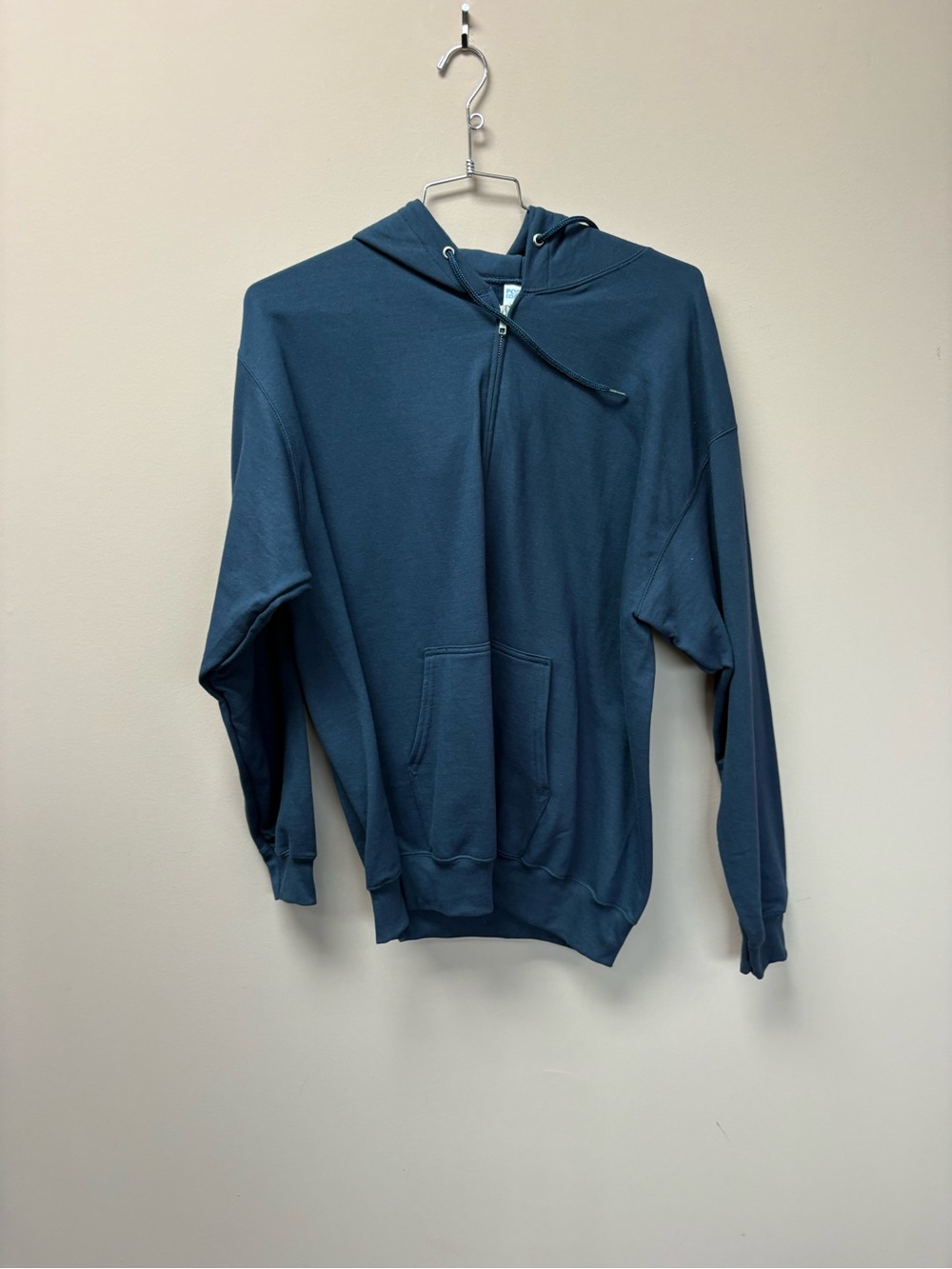 Port and Company Men's Zip-Up Hoodie - Teal Blue
